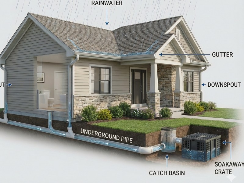 gutter drainage solutions